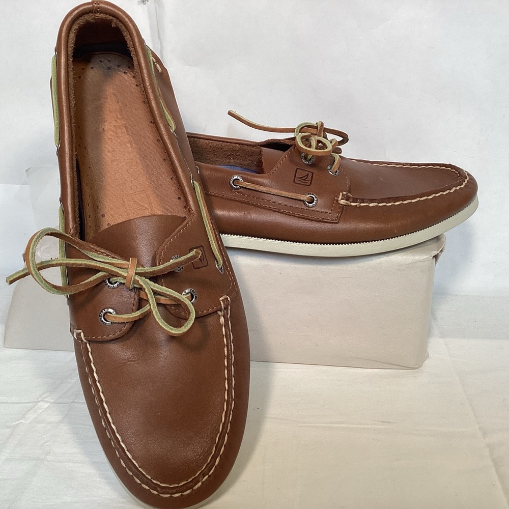Sperry Top-Sider Men’s Leather Boat Shoes Size 12